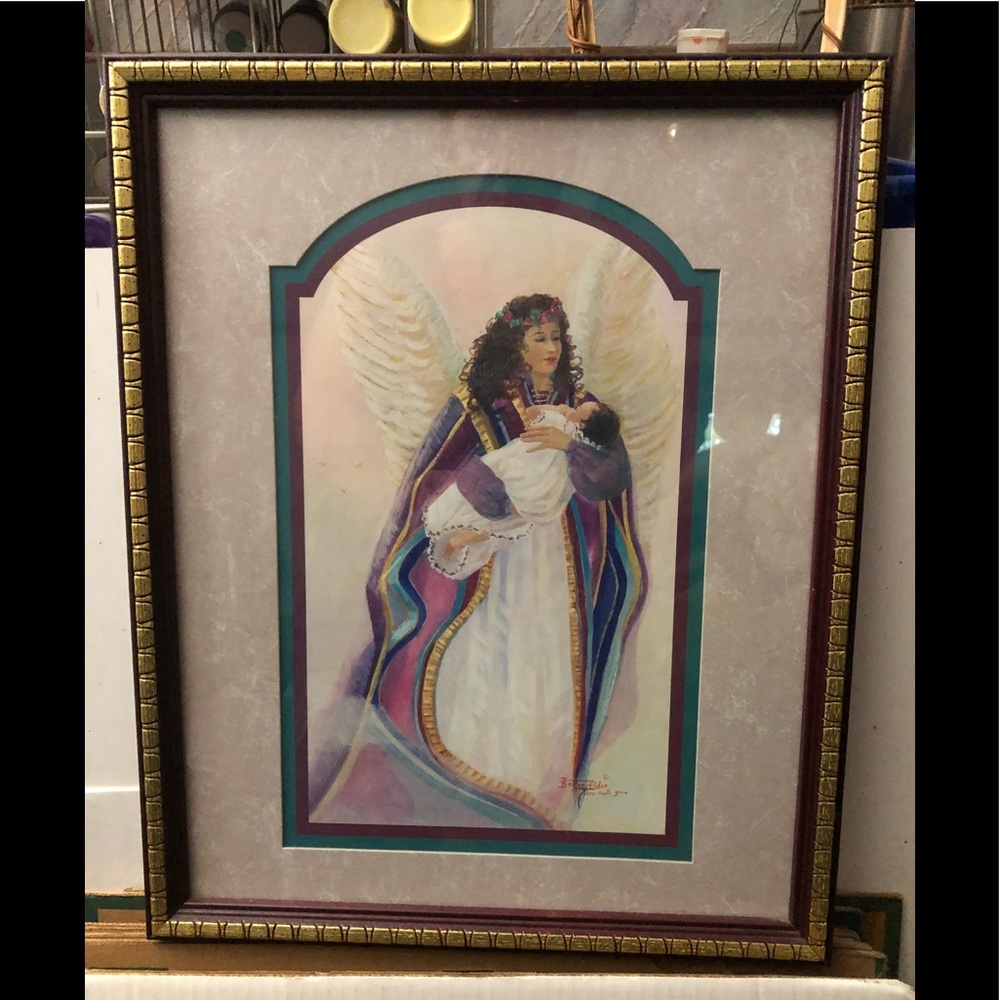 Vintage Angel and Baby Artwork